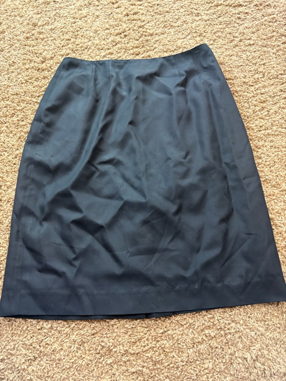 100% Silk 6 petite Black Women's A-Line Skirt